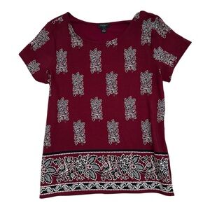 Ann Taylor Burgundy Blouse - Womens Size XS